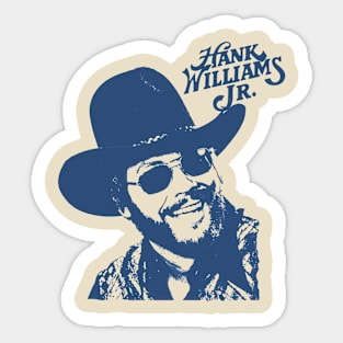 hank williams jr vintage Sticker
